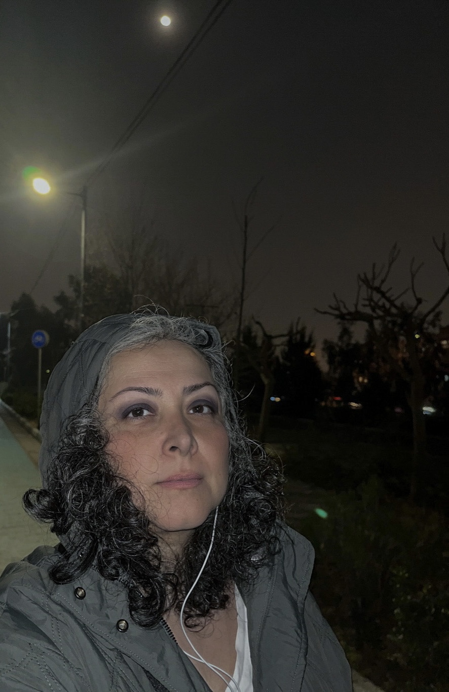 A stained glass hanging in a window, showcasing a colorful geometric design with various shapes and lines in shades of gre...